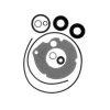 SIERRA 18-2683 Lower Unit Seal Kit for Johnson/Evinrude Outboard Motors -Drive Train Parts sale 10524940 LRG