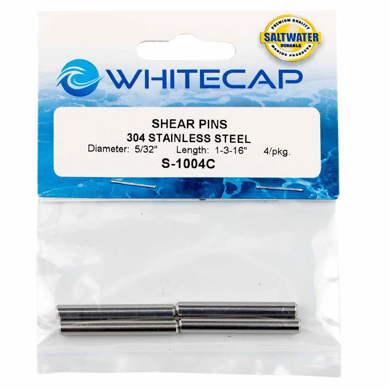 WHITECAP 5/32"x 1 3/16" Stainless Steel Shear Pins, 4-Pack 4 WHITECAP 5/32"x 1 3/16" Stainless Steel Shear Pins, 4-Pack - Image 2