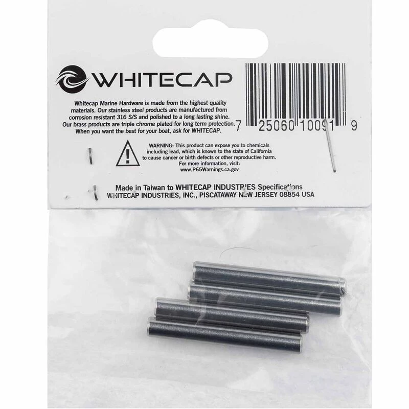 WHITECAP 3/16"x 1 3/8" Stainless Steel Shear Pins, 4-Pack 4 WHITECAP 3/16"x 1 3/8" Stainless Steel Shear Pins, 4-Pack - Image 2